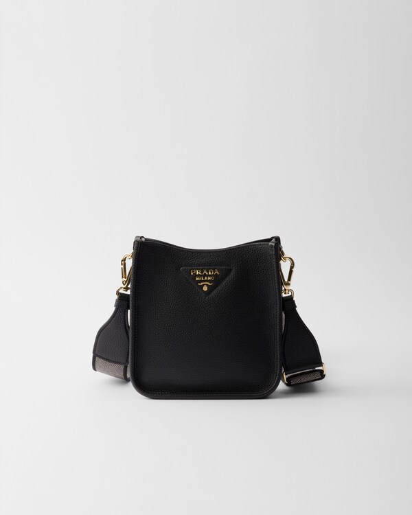 Mini leather shoulder bag - Black Mini leather shoulder bag - Black