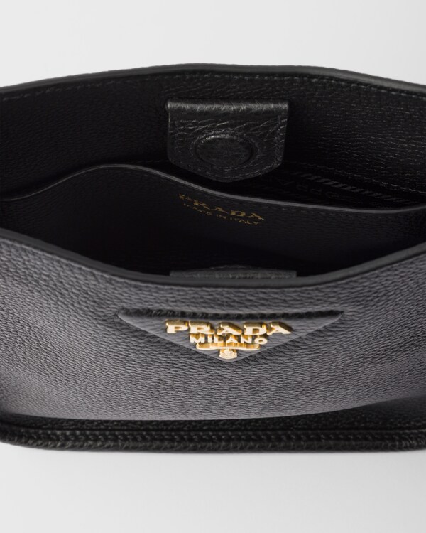 Mini leather shoulder bag - Black Mini leather shoulder bag - Black
