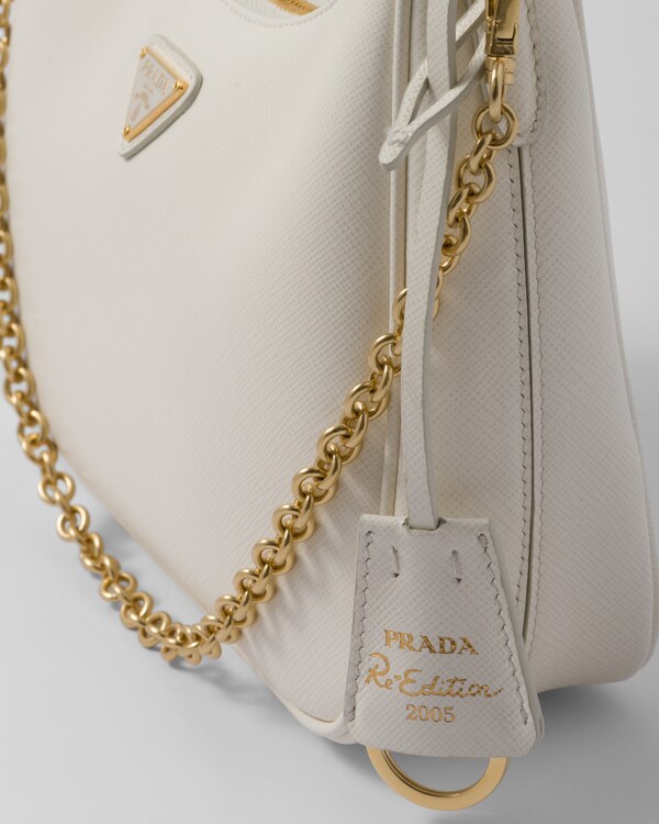 Prada Re-Edition 2005 Saffiano 三合一手袋 - 白色 Prada Re-Edition 2005 Saffiano 三合一手袋 - 白色