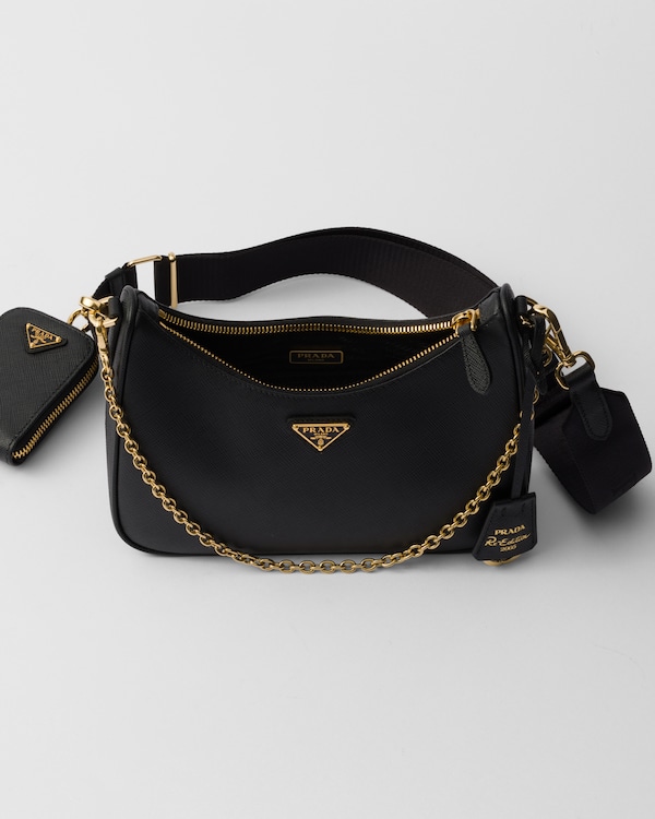 Prada Re-Edition 2005 Saffiano 三合一手袋 - 黑色 Prada Re-Edition 2005 Saffiano 三合一手袋 - 黑色