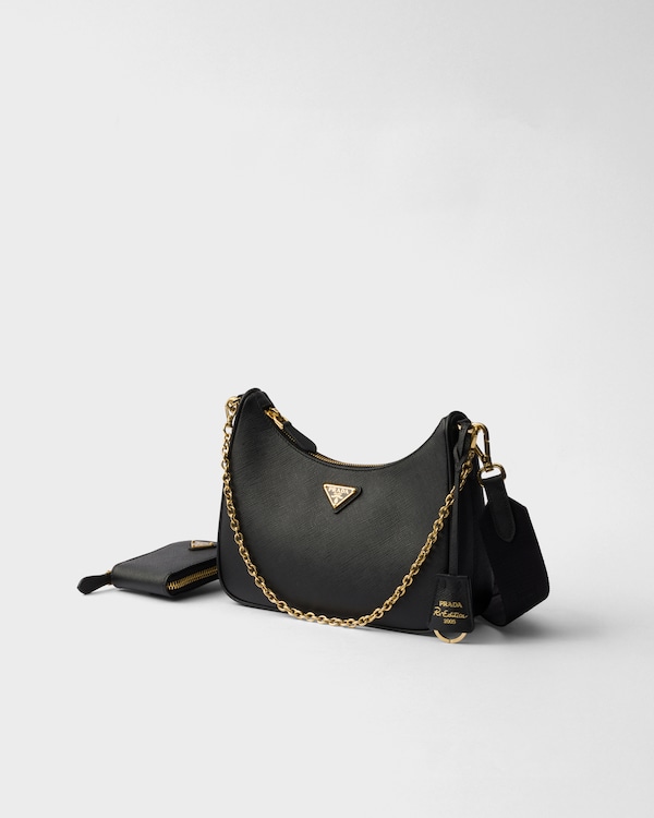 Prada Re-Edition 2005 Saffiano 三合一手袋 - 黑色 Prada Re-Edition 2005 Saffiano 三合一手袋 - 黑色