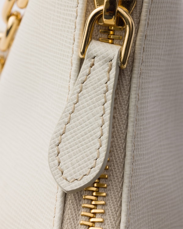 Prada Re-Edition 2005 Saffiano皮革手袋 - 粉笔白 Prada Re-Edition 2005 Saffiano皮革手袋 - 粉笔白