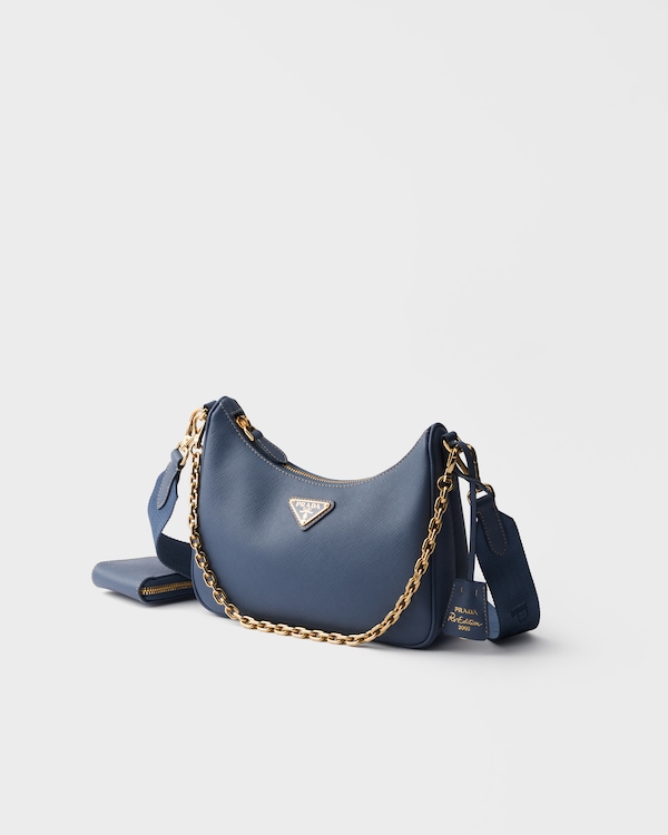 Prada Re-Edition 2005 Saffiano皮革手袋 - 航天蓝 Prada Re-Edition 2005 Saffiano皮革手袋 - 航天蓝