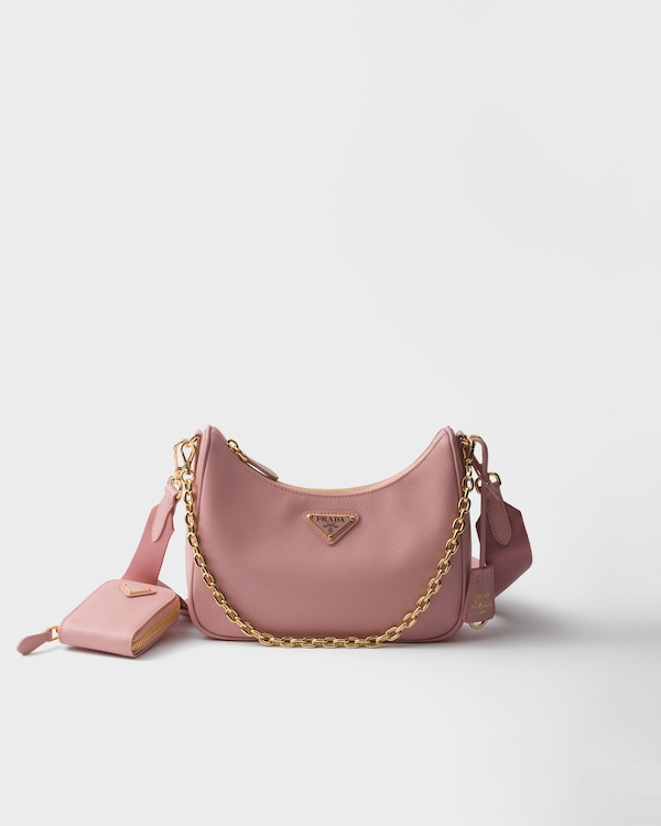 Prada Re-Edition 2005 Saffiano皮革手袋 - 桃粉色 Prada Re-Edition 2005 Saffiano皮革手袋 - 桃粉色