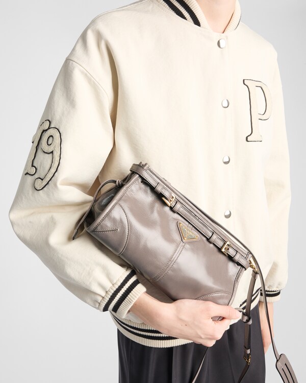 Prada Bonnie小号皮革单肩包 - 青灰色 Prada Bonnie小号皮革单肩包 - 青灰色