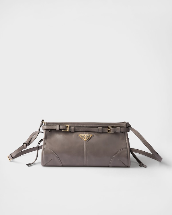 Prada Bonnie小号皮革单肩包 - 青灰色 Prada Bonnie小号皮革单肩包 - 青灰色