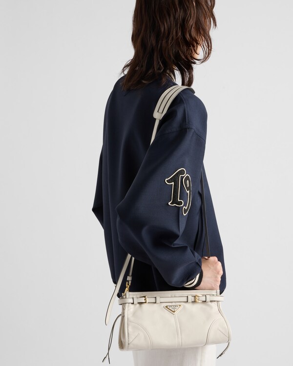 Prada Bonnie小号皮革单肩包 - 白色 Prada Bonnie小号皮革单肩包 - 白色