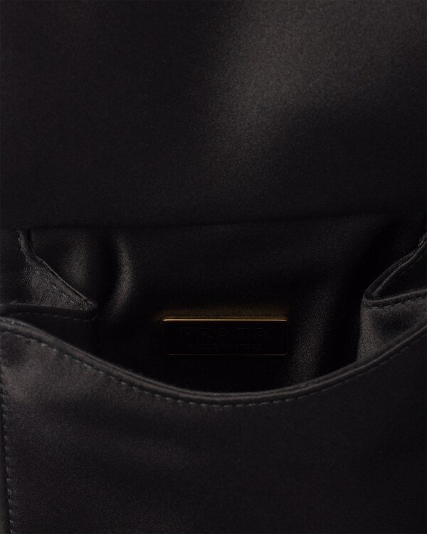 Satin mini-bag - Black Satin mini-bag - Black