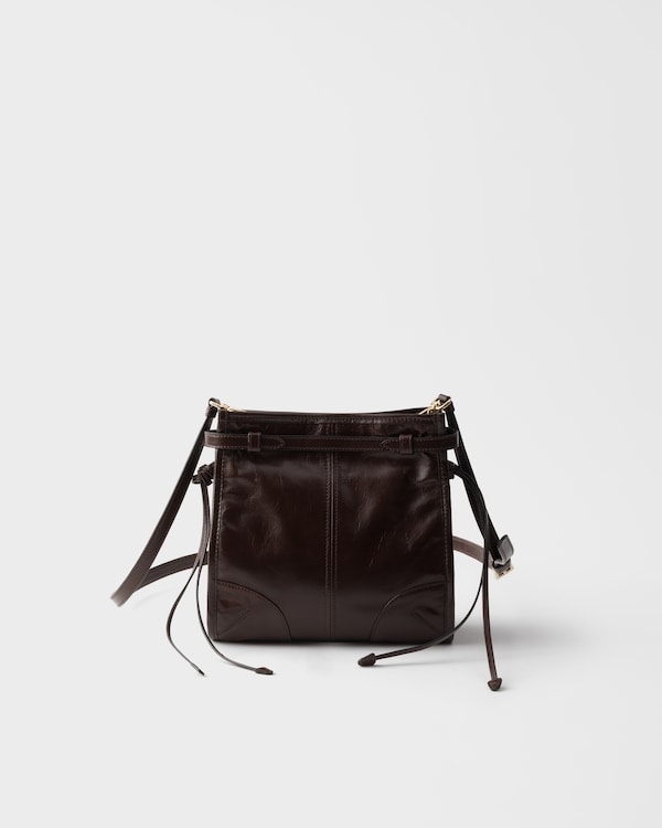 Prada Bonnie 皮革迷你单肩包 - 深棕色 Prada Bonnie 皮革迷你单肩包 - 深棕色