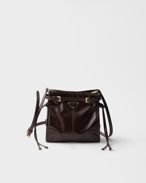 Prada Bonnie 皮革迷你单肩包 - 深棕色 Prada Bonnie 皮革迷你单肩包 - 深棕色