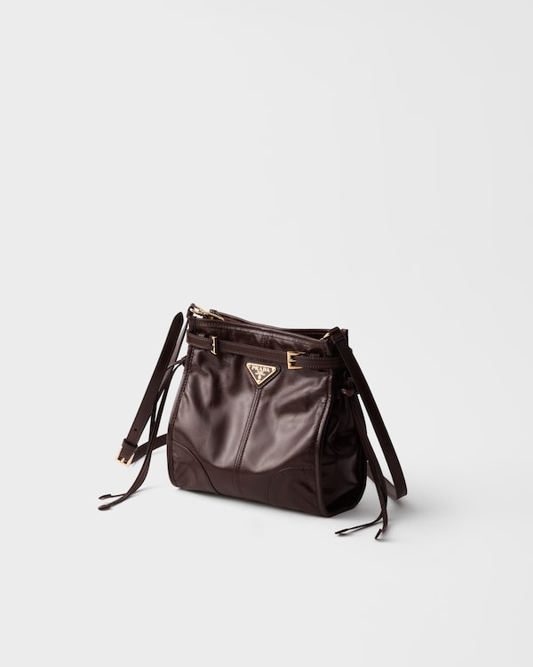 Prada Bonnie 皮革迷你单肩包 - 深棕色 Prada Bonnie 皮革迷你单肩包 - 深棕色