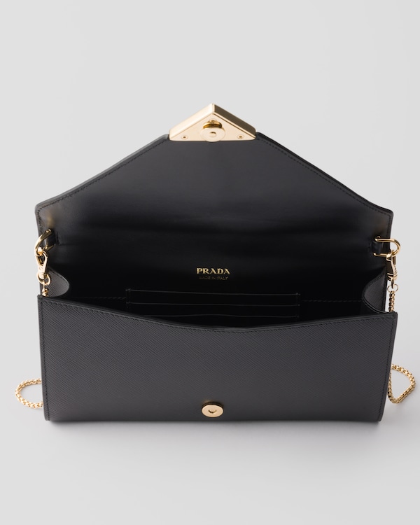 Mini Saffiano leather bag - Black Mini Saffiano leather bag - Black