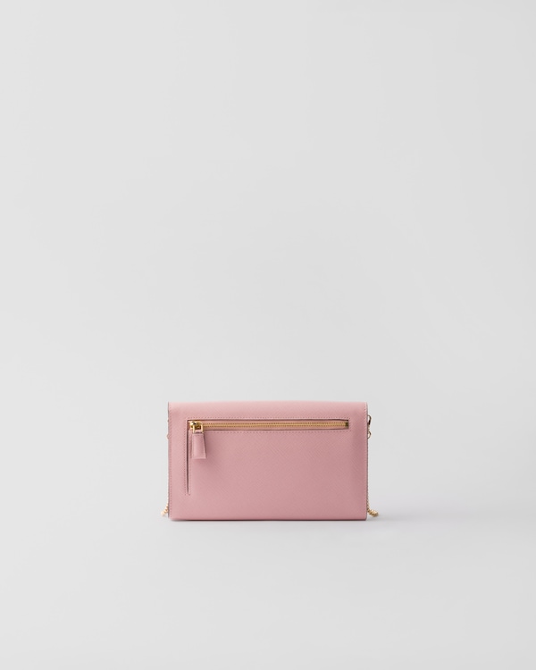 Mini Saffiano leather bag - Peach Mini Saffiano leather bag - Peach