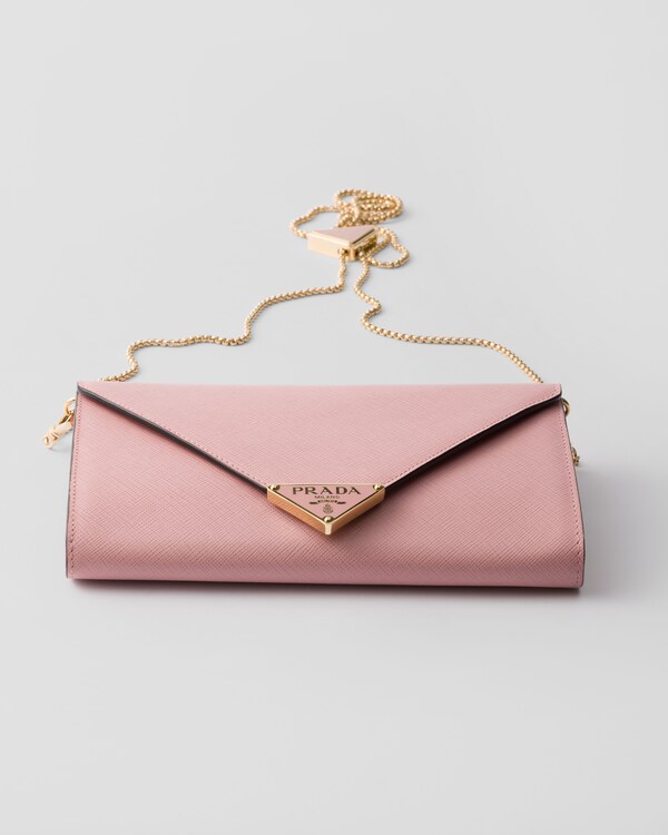 Mini Saffiano leather bag - Peach Mini Saffiano leather bag - Peach