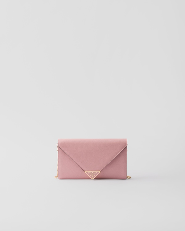 Mini Saffiano leather bag - Peach Mini Saffiano leather bag - Peach