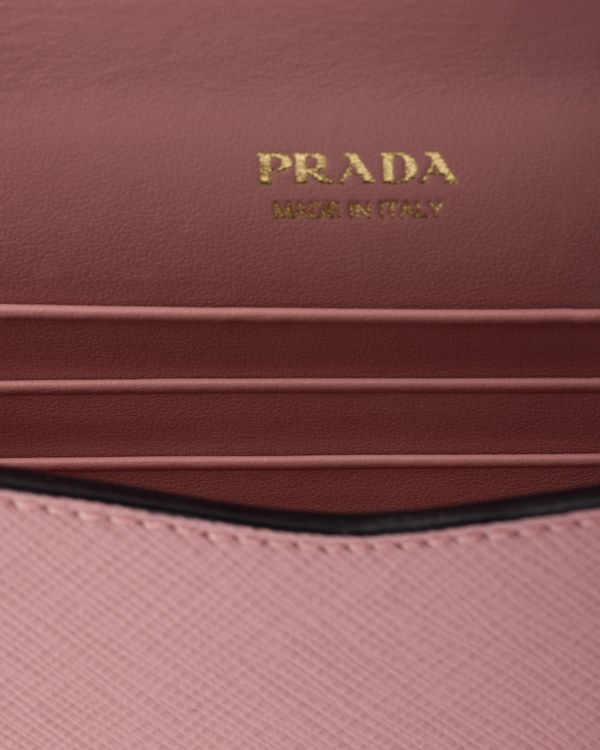 Mini Saffiano leather bag - Peach Mini Saffiano leather bag - Peach