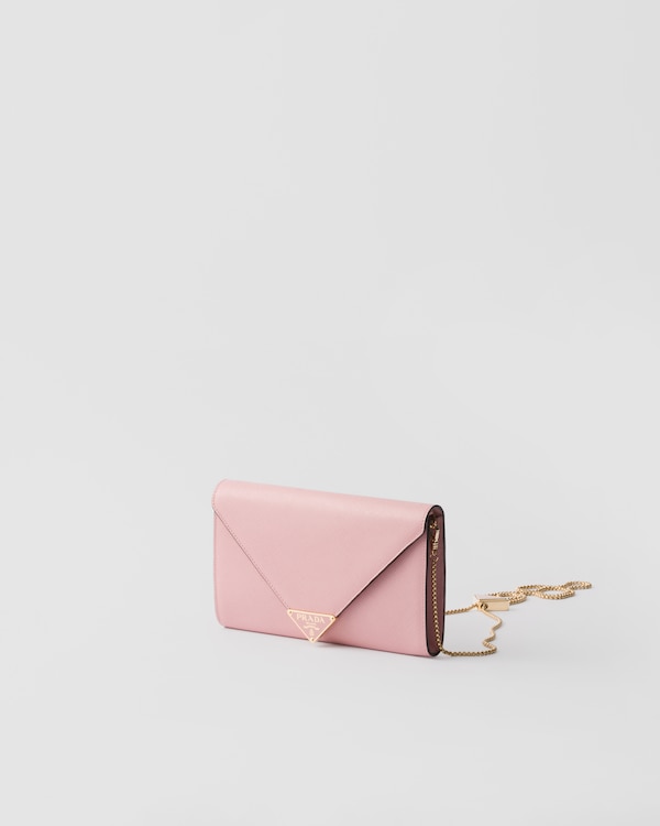 Mini Saffiano leather bag - Peach Mini Saffiano leather bag - Peach