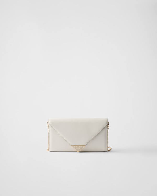 Mini Saffiano leather bag - White Mini Saffiano leather bag - White