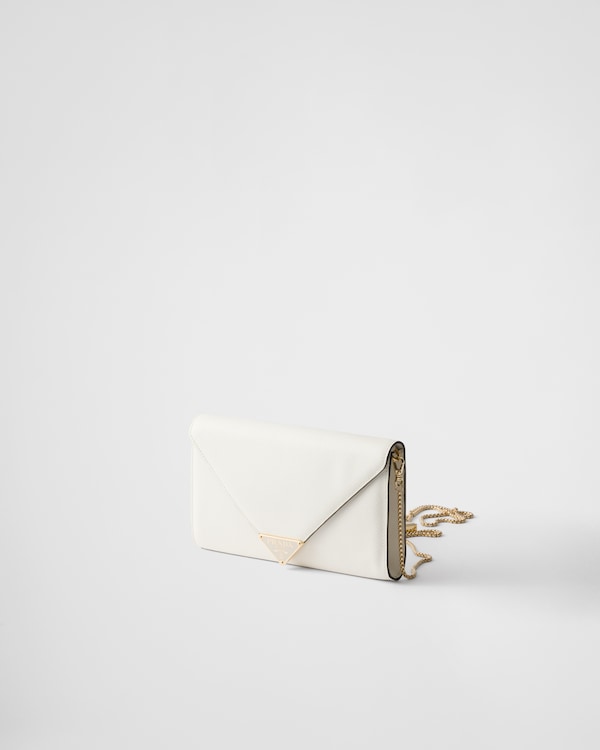 Mini Saffiano leather bag - White Mini Saffiano leather bag - White