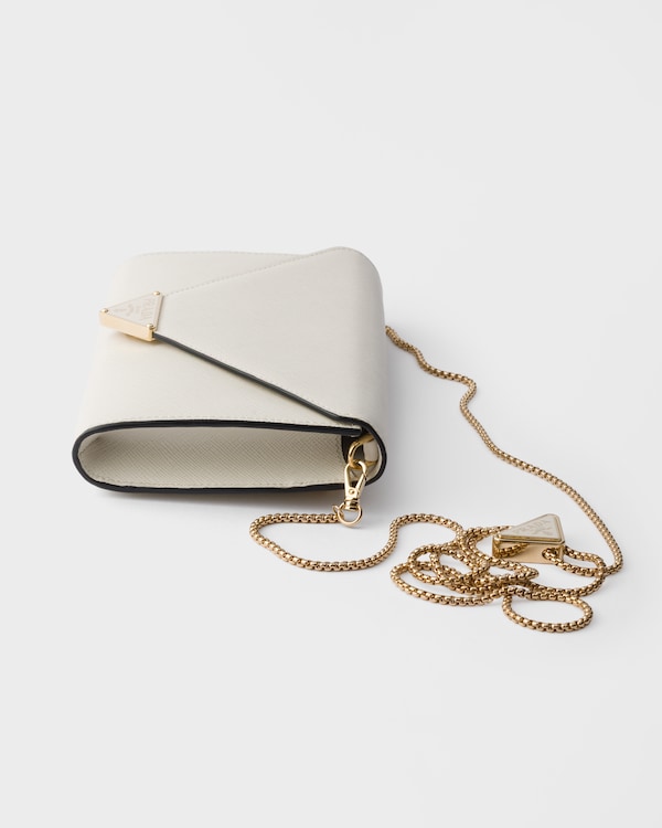 Mini Saffiano leather bag - Chalk White N Mini Saffiano leather bag - Chalk White N