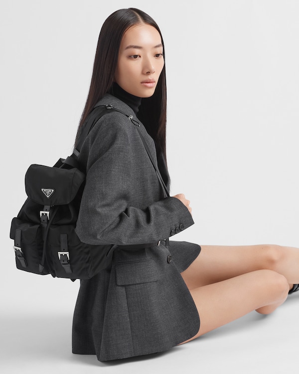 Small Re-Nylon backpack - Black Small Re-Nylon backpack - Black