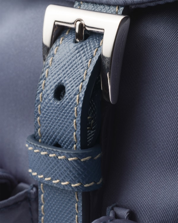 Small Re-Nylon backpack - Aviation Blue Small Re-Nylon backpack - Aviation Blue