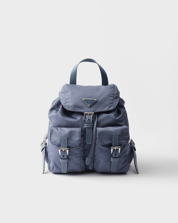 Small Re-Nylon backpack - Aviation Blue Small Re-Nylon backpack - Aviation Blue