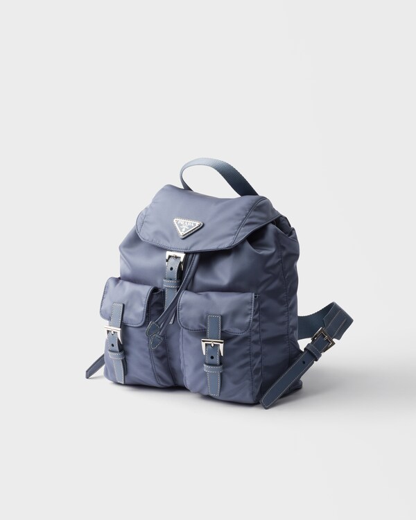 Small Re-Nylon backpack - Aviation Blue Small Re-Nylon backpack - Aviation Blue