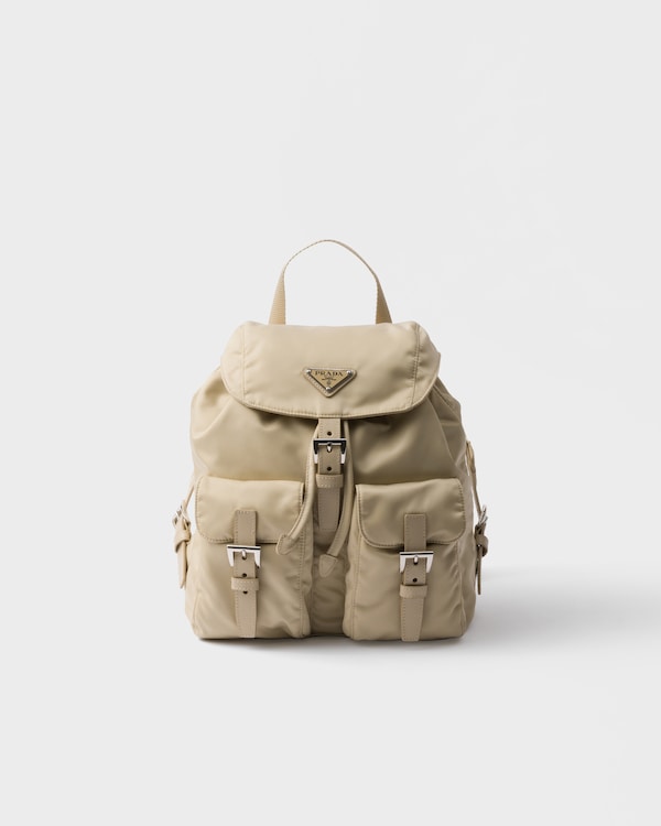 Small Re-Nylon backpack - Desert Beige Small Re-Nylon backpack - Desert Beige