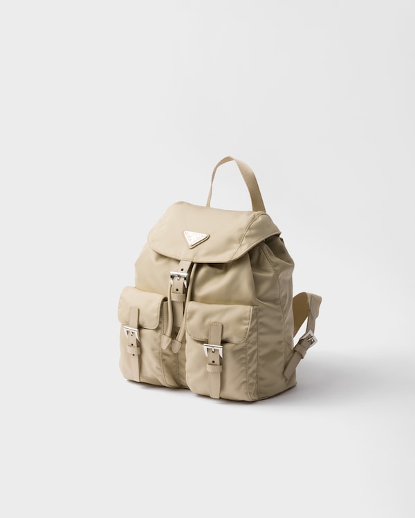 Small Re-Nylon backpack - Desert Beige Small Re-Nylon backpack - Desert Beige