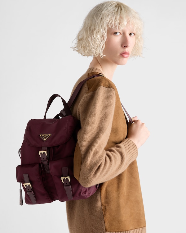 Prada Re-Edition 1978小号Re-Nylon背包 - 酒红色 Prada Re-Edition 1978小号Re-Nylon背包 - 酒红色