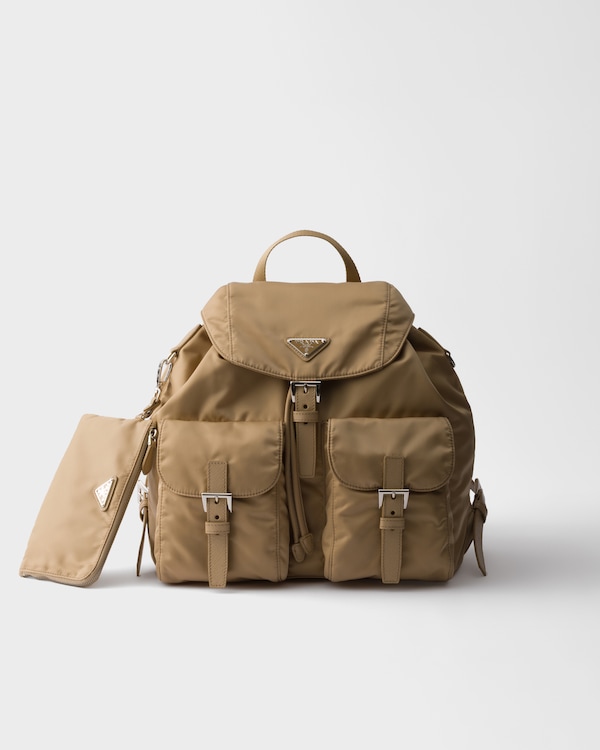 Medium Re-Nylon Backpack - Camel Brown Medium Re-Nylon Backpack - Camel Brown