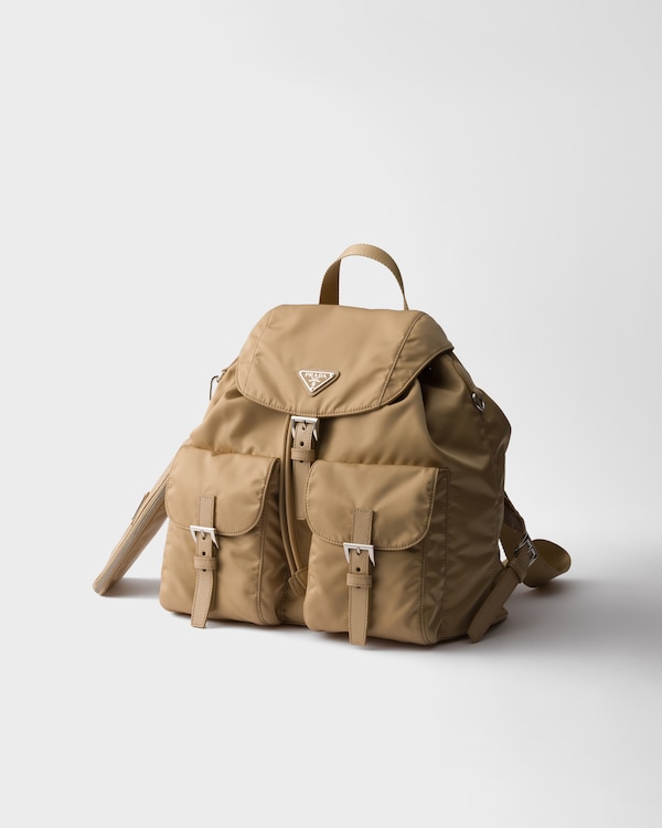 Medium Re-Nylon Backpack - Camel Brown Medium Re-Nylon Backpack - Camel Brown