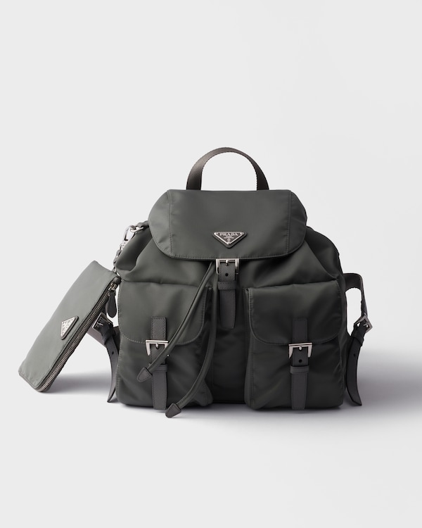 Medium Re-Nylon Backpack - Mercury Gray Medium Re-Nylon Backpack - Mercury Gray