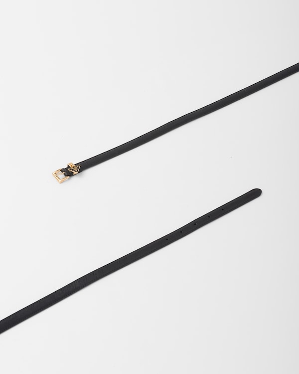 Saffiano belt - Black Saffiano belt - Black