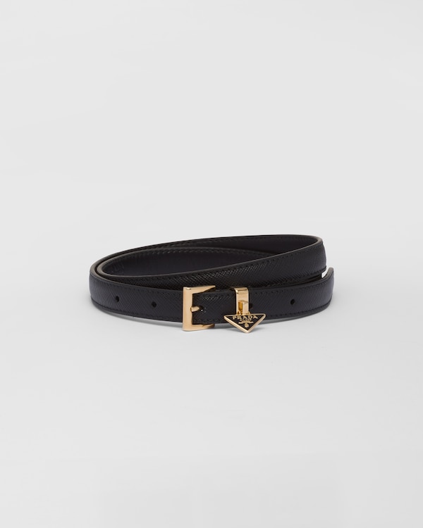 Saffiano belt - Black Saffiano belt - Black
