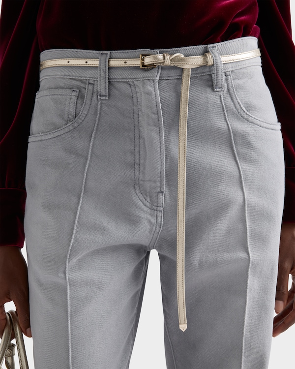 Nappa leather belt - Pyrite Nappa leather belt - Pyrite
