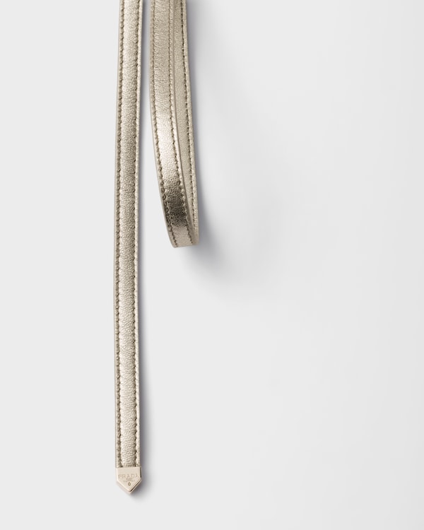 Nappa leather belt - Pyrite Nappa leather belt - Pyrite
