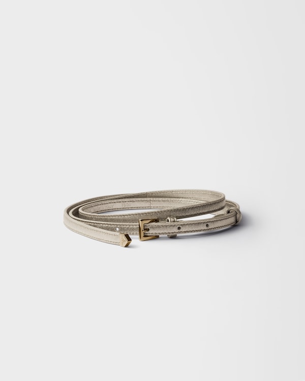 Nappa leather belt - Pyrite Nappa leather belt - Pyrite