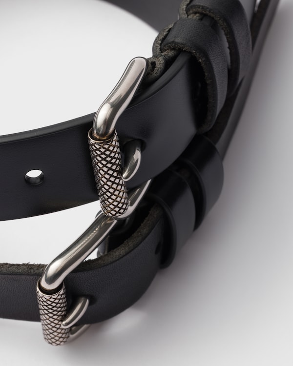 Leather belt - Black Leather belt - Black