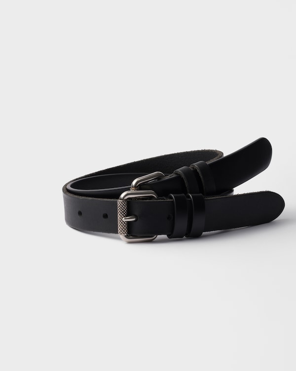 Leather belt - Black Leather belt - Black