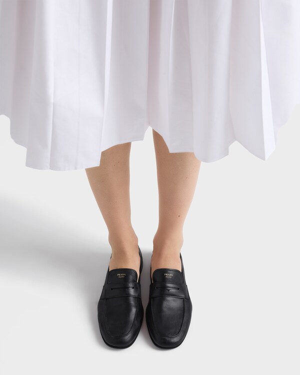 Shuffle antiqued leather loafers - Black Shuffle antiqued leather loafers - Black
