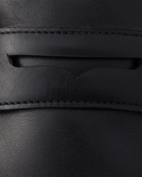 Shuffle antiqued leather loafers - Black Shuffle antiqued leather loafers - Black