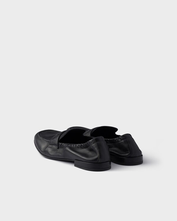 Shuffle antiqued leather loafers - Black Shuffle antiqued leather loafers - Black