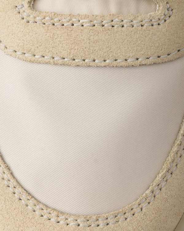 Downtown Bold Re-Nylon and suede sneakers - Ivory Downtown Bold Re-Nylon and suede sneakers - Ivory
