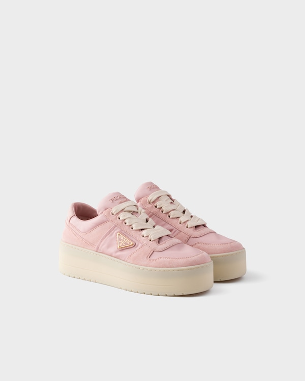 Downtown Bold Re-Nylon and suede sneakers - Peach Downtown Bold Re-Nylon and suede sneakers - Peach