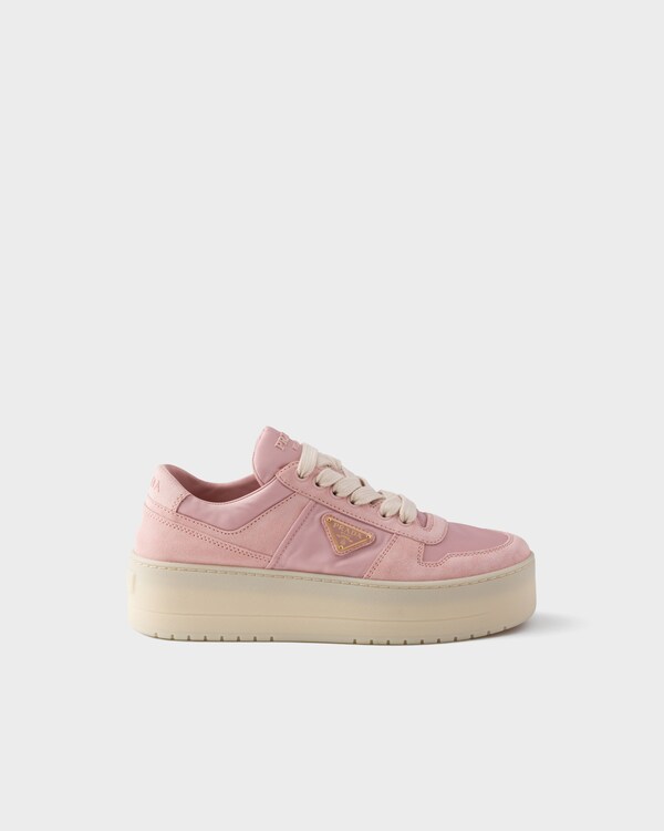 Downtown Bold Re-Nylon and suede sneakers - Peach Downtown Bold Re-Nylon and suede sneakers - Peach