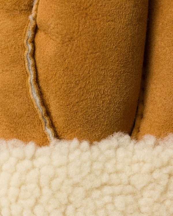 Suede sheepskin mittens - Honey Suede sheepskin mittens - Honey