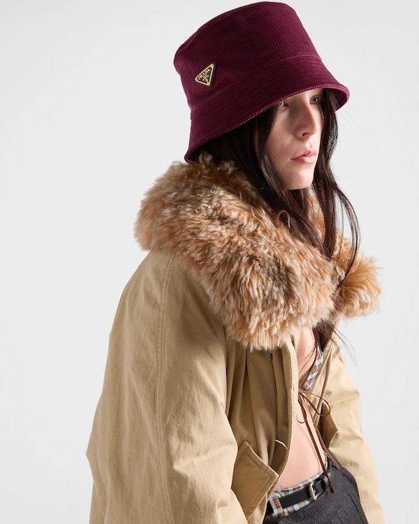 Corduroy bucket hat - Burgundy Corduroy bucket hat - Burgundy