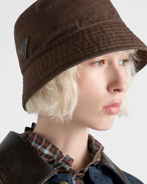 Cotton bucket hat - Brown Cotton bucket hat - Brown